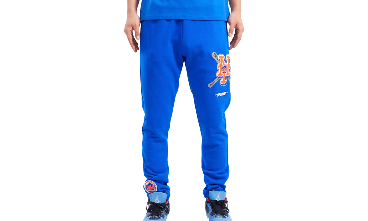 MLB New York Mets Mash Up Logo Royal Sweatpants "Blue" LNM433426 RYB