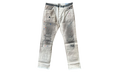 Paint Splatter Distressed Carpenter Pants "Beige" GD368