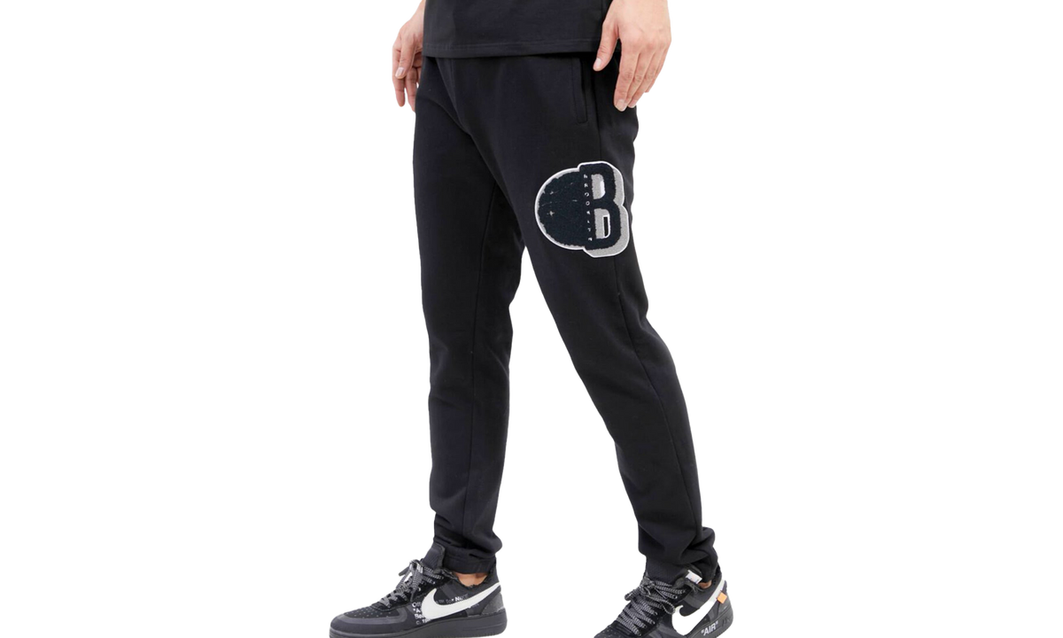 NBA Brooklyn Nets Mash Up Logo Sweatpants "Black" BBN454268 BLK