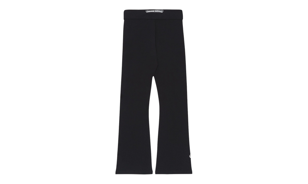 CH Scroll Logo Bell Bottom Yoga Pants "Black / White" CHRM1206